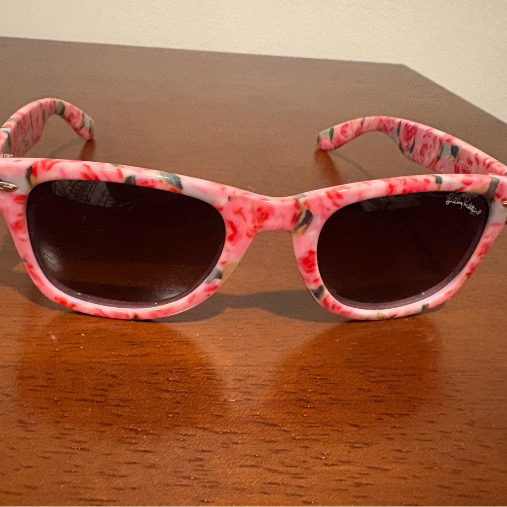 Lilly Pulitzer First Impression Pink Floral Sunglasses